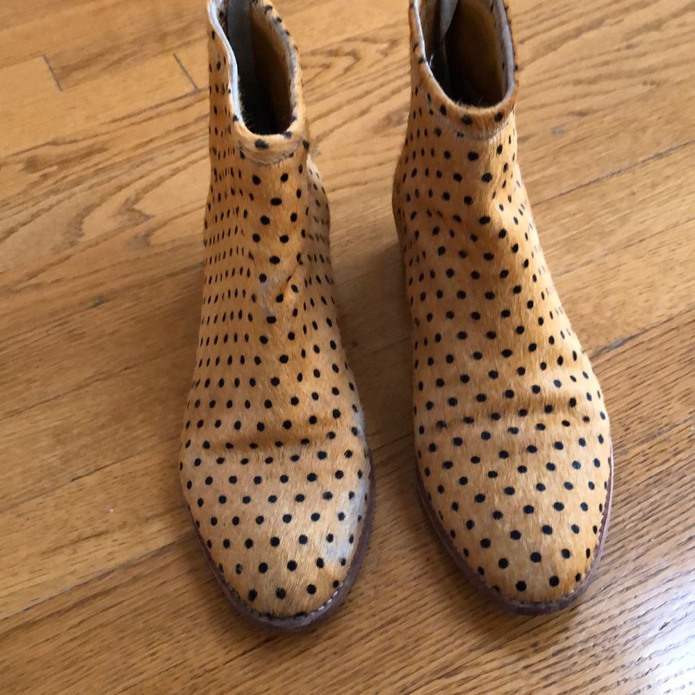 Calf hair booties